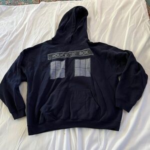 Blue Police Box Doctor Who Hoodie